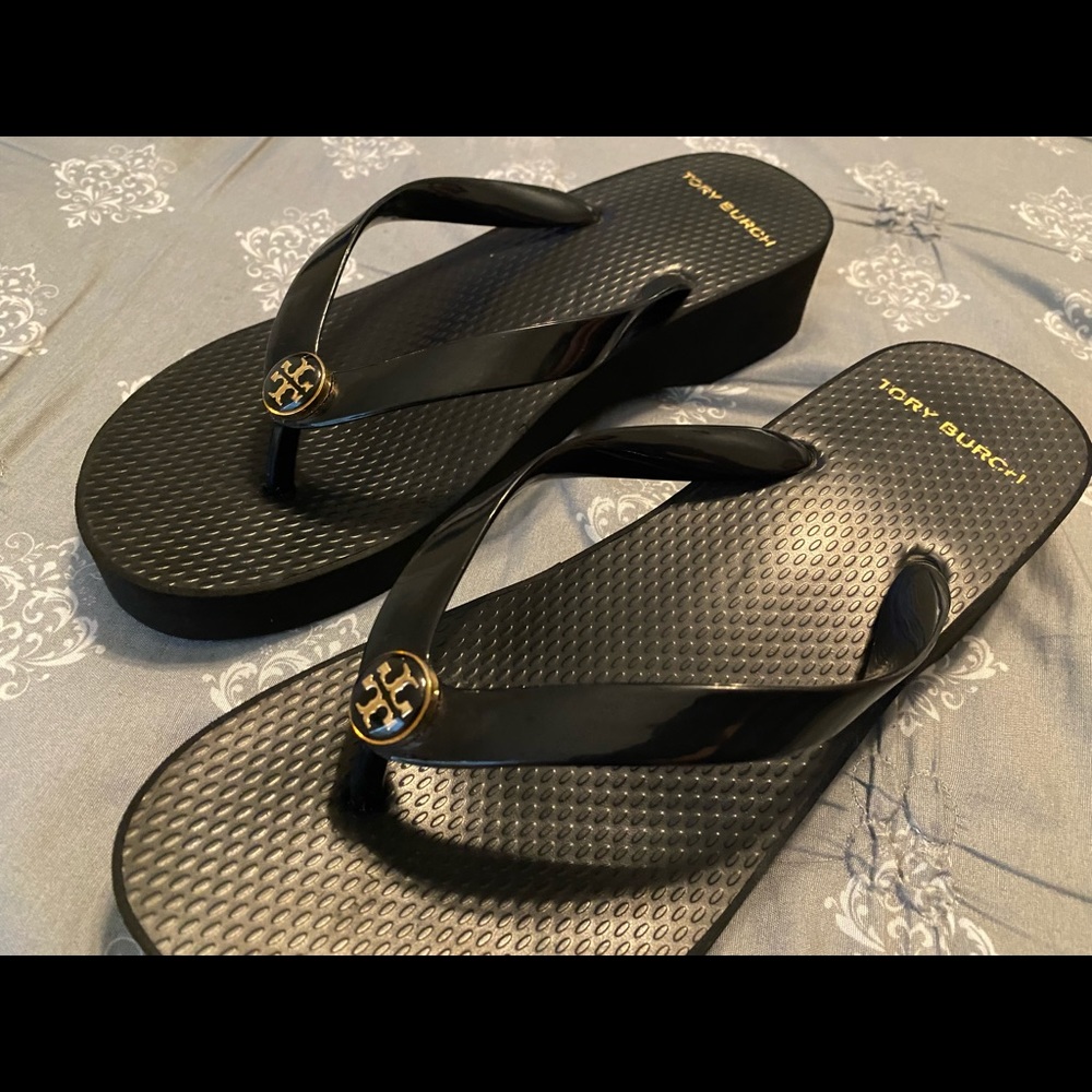 Tory Burch Black Sandals Size 7